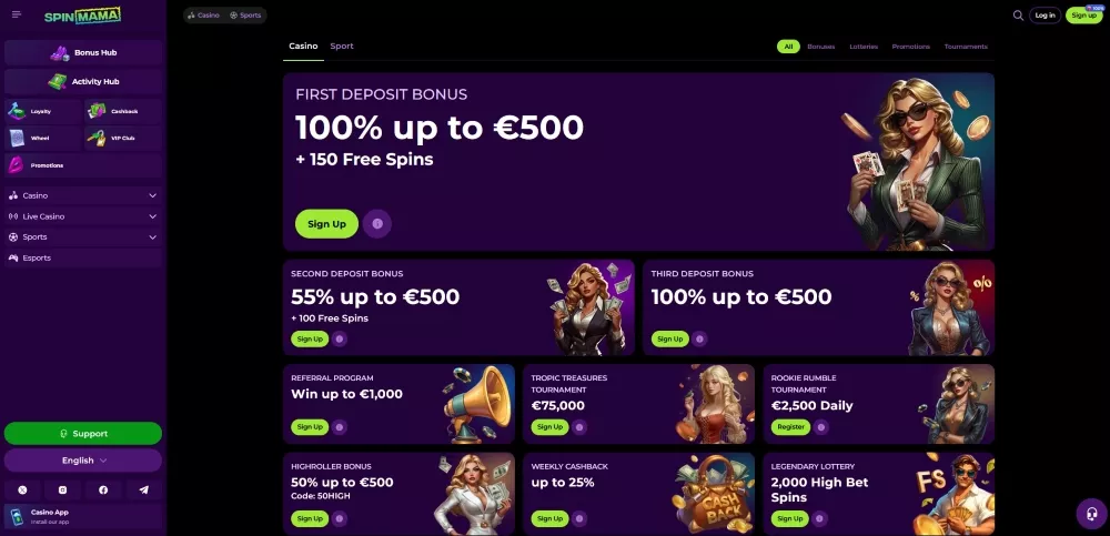 Spinmama казино